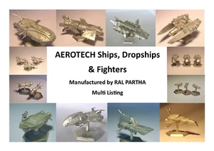 BATTLETECH AEROTECH Spaceships Fighters and Dropships Ral Partha Multi list - Picture 1 of 47