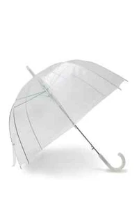 Smati Transparenter Regenschirm Glockenschirm Automatik Windfest Basic Weiß - Bild 1 von 4