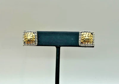 Pendientes de colección John Hardy de ley y puntos de 18 quilates Foto 1 de 4