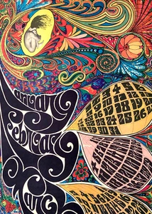 1967 Psychedelic Poster / CARSON-MORRIS Studios /TEA LAUTREC - SF / Signed - Picture 1 of 10