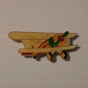 AIRPLANE JET PLANE #2 Vintage enamel metal hat tac pin lapel tack - Picture 1 of 3