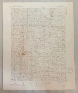 VINTAGE ORIG FORT HILL WYOMING GEOLOGICAL SURVEY TOPO TOPOGRAPHICAL MAP 1947 - Picture 1 of 6