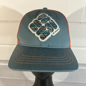 Columbia Youth Hat Boys Girls Snapback Trucker Fishing Hiking Patch Blaze Orange - Picture 1 of 10