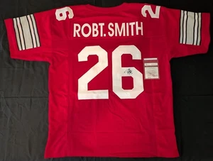 Robert Smith Signed Ohio State Buckeyes Autograph Red Home Jersey JSA Cert!!! - Picture 1 of 3