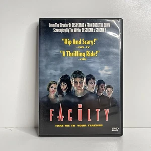 The Faculty DVD 1998 Josh Hartnett Elijah Wood Sci Fi Horror Thriller W/Insert - Foto 1 di 8