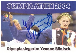 Yvonne Bönisch Judo (1.OS 2004) Autogrammkarte (10.25) - Bild 1 von 1