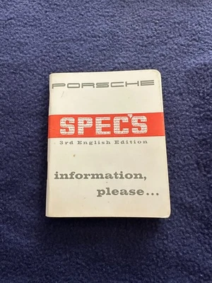 Porsche 356 Modelo Especificaciones 3ª Edición Años 1951-1965 Foto 1 de 3