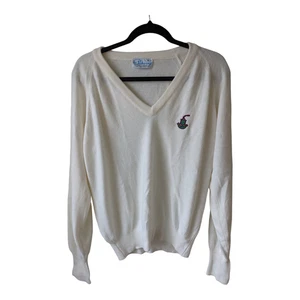 Pickering Herren Größe Small V-Ausschnitt Pullover Elfenbein Pulli Langarm - Bild 1 von 11