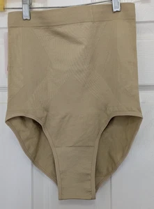 Biancheria intima donna vita alta modellante XXXL 3X-4X beige dimagrante - Foto 1 di 7