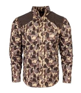 Dixie Decoys WATERFOWL WINGSHOOTER'S SHIRT LONG SLEEVE OLD SCHOOL Frog skin CAMO - Picture 1 of 4