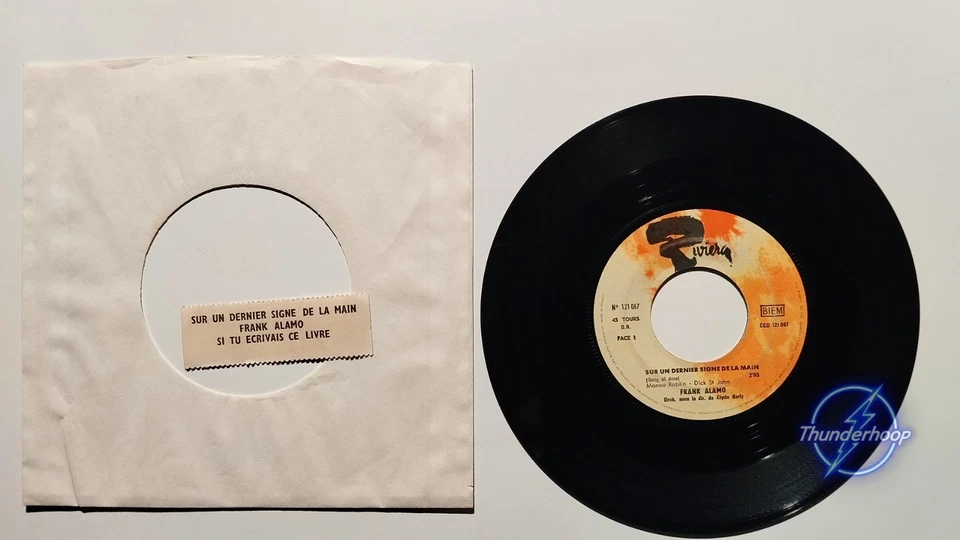 Frank Alamo – Sur un dernier signe de la main 45 tours Jukebox - Photo 1/1
