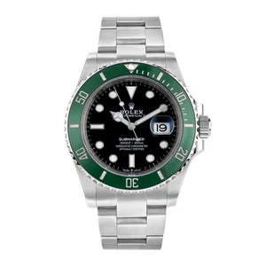 Rolex Submariner Uhr 41MM Schwarz Index Stundenmarkierungen Zifferblatt Keramik - Bild 1 von 7