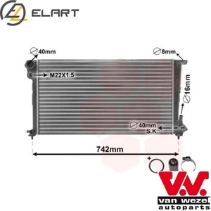 RADIATOR ENGINE COOLING 09002159 FOR CITROËN BERLINGO/FIRST/Box/Body/MPV 1.8L - Picture 1 of 7