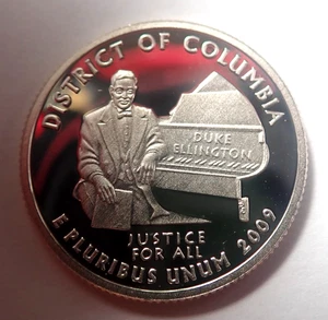 2009-S District of Columbia Proof Silver Quarter - from Proof Set - Picture 1 of 2