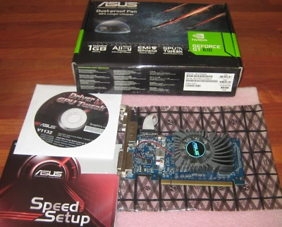 Asus nVidia Geforce GT610 PCIe Graphics Card With VGA, DVI & HDMI, Boxed - Image 1 of 4