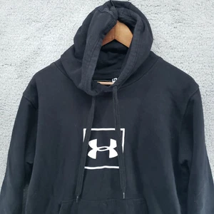 Under Armour Mens L Super Soft Fleece Logo Sweatshirt Hoodie - Picture 1 of 10