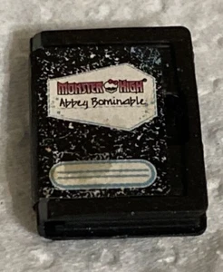 2012 Monster High Doll Abby Bominable ~ Black Diary Book Journal - Picture 1 of 2