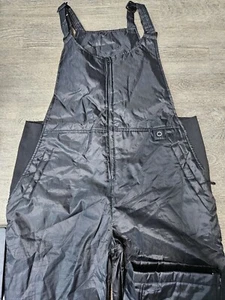 Schwarz Schnee Ski Latzhose Hose Polyester Snowboarden Skifahren Unisex XXL 2XL - Bild 1 von 4