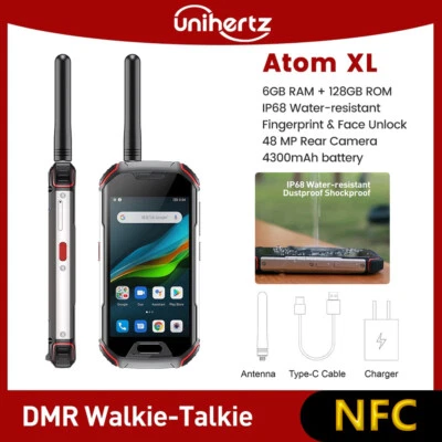 Unihertz Atom XL DMR Walkie-Talkie Phone 48MP IP68/IP69K Waterproof Smartphone - Image 1 of 4