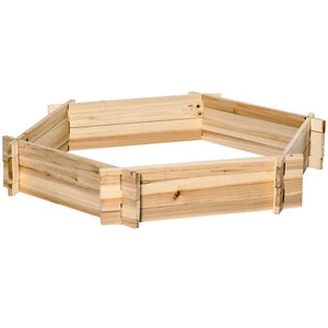 Outdoor Raised Garden Bed for Flowers Vegetables Herb Hexagon DIY Planter Box - Picture 1 of 9