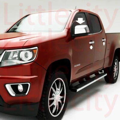 For 14 15 16 17 18 19 CHEVY COLORADO Mirror Chrome Cover+4 Door Handle W/O P Key - Image 1 of 2