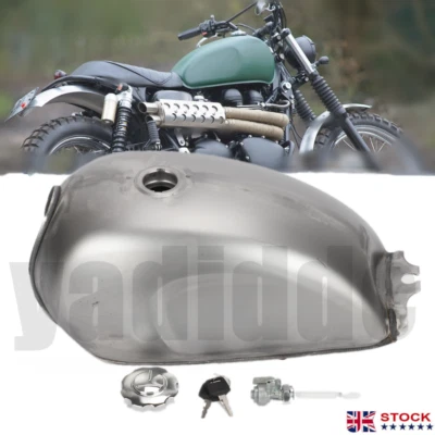 Motorcycle Fuel Tank Retro Motorcycle Gas Tank With Kit 9L/2.4Gal - Image 1 of 4