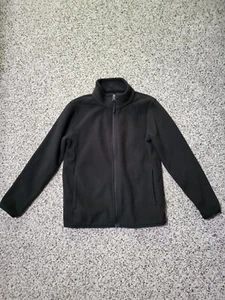 Kids Black Fleece Jacket, Size Medium (8) - Picture 1 of 3