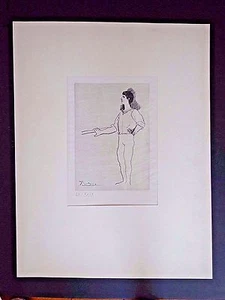 Original Picasso Ltd Ed IX/XXIX copperplate engraving Ballet Dancers INV2563 - Picture 1 of 4