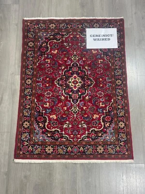 Schöner Nahavand Orientteppich  Perserteppich GEREINIGT WASHED 136cmx102cm G0007 - Bild 1 von 4