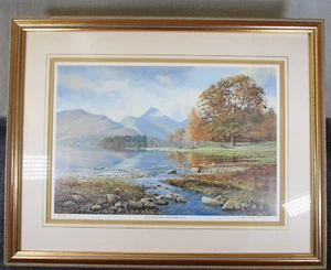 Lovely Vintage Signed A T Blamires Limited Ed Print Causey Pike Lake District - Picture 1 of 11