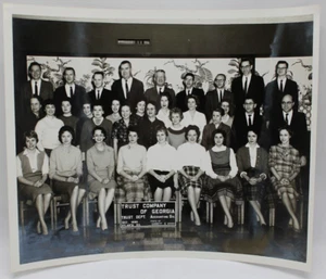 Trust Company of Georgia Accounting Department Staff Photograph 1960 B&W 8x10" - Picture 1 of 9