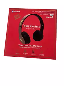 Juicy Couture Cuffie Bluetooth Wireless Leggere Bronzo/Oro Rosa NUOVE OP - Foto 1 di 4
