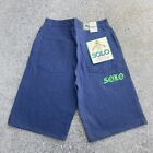 Vintage 90’s Solo Semore Baggy USA Wide Leg Baggy Fit Denim Jean Shorts Sz 32