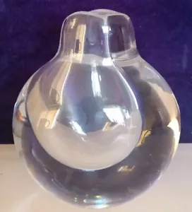 KOSTA BODA Opus Vase Clear Heavy Mid Century Mod - Picture 1 of 4