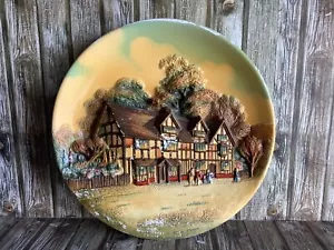 BOSSONS LARGE CHALKWARE PLATE PLAQUE - ENGLISH HOME HOUSE COTTAGE HOMESTEAD - Bild 1 von 11