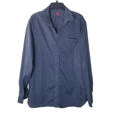 Red House Shirt Men Size Large Gray Non Iron Slim Fit Embroidered Long Sleeve - Image 1 of 4