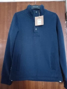 BNWT Next navy Womens/girls fleece top, with pockets, size XS chest 33"-35" £38 - Picture 1 of 4