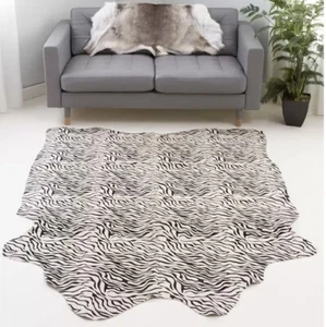 Zebra Cowhide Rug BABY ZEBRA PRINT COWHIDE RUG 35 x76 - Picture 1 of 5