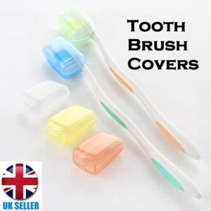 Portable Toothbrush Head Cover Travel Camping Brush Cap Case Set Protector - Picture 1 of 9