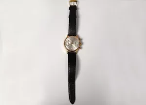 Montre bracelet chronographe Emo Suisse acier watch vintage XXème siècle - Bild 1 von 1