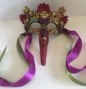 Katherine's Collection Jester Mask Ornament 8” Retired - Picture 1 of 8