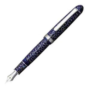 PLATINUM Fountain Pen #3776 Celluloid Arabesque Karakusa Design Rare Elegant - Picture 1 of 5