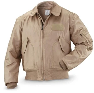 NEU CWU-36/P SOMMER Pilot Flieger hellbraune Jacke Nomex glänzend Medium (38-40) hergestellt in den USA - Bild 1 von 3