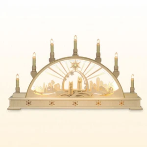 Seidel Schwibbogen Engel mit LED-Lichtband Erzgebirge Fachhändler neu 2022 - Bild 1 von 1