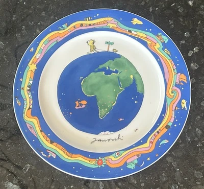 Janosch Teller - Afrika -  blau/bunt - Platzteller 31 cm von Thomas / Limitiert - Bild 1 von 4