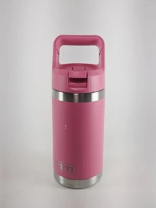 YETI Rambler Jr. 12 oz. Kid's Harbor Pink Stainless BPA Free Bottle w/Straw Cap - Picture 1 of 7