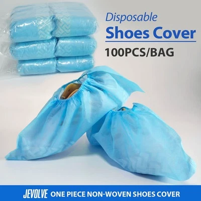 100 PCs (50Pairs) Disposable Anit-Slip PP Shoe Covers by JEVOLVE - Image 1 of 4