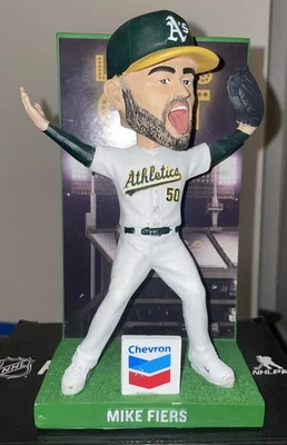 Oakland Athletics A's Mike Fiers  No Hitter  Bobblehead - Image 1 of 3