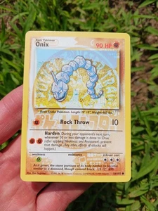 "Pokémon Red" Onix 56/102 Base Set - NM - Sun Bleached - Studio B - Altered Art - Picture 1 of 5