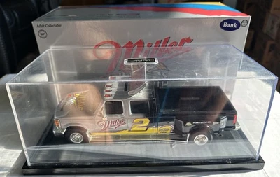 Action #2 Rusty Wallace 1996 NASCAR Miller Ford Dually Truck Bank 1:24 1 Of 2500 - Image 1 of 4
